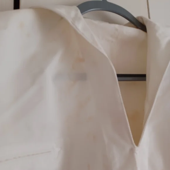 50s - 60s Vintage White 2 Navy Uniform Tops with Black Insignia. Shirts Retro - Picture 4 of 16